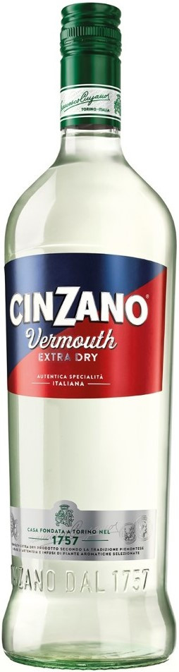 Винный напиток белый вермут Чинзано Экстра Драй п/сух. 18% 0,5л