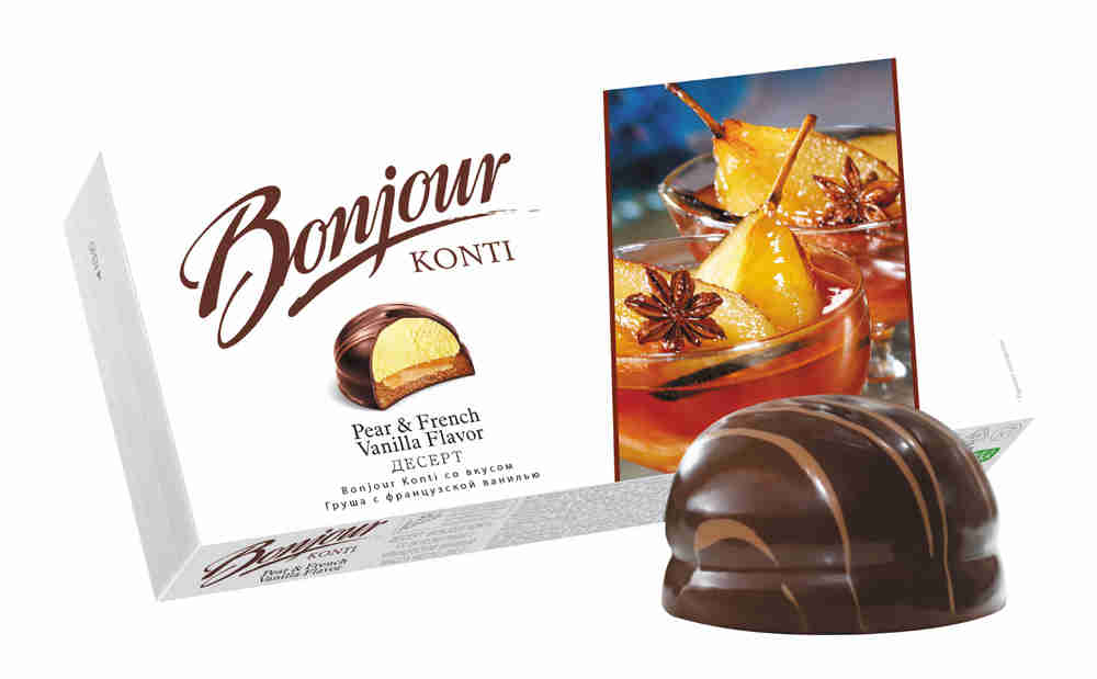 Десерт Бонжур Груша с французкой ванилью 232г