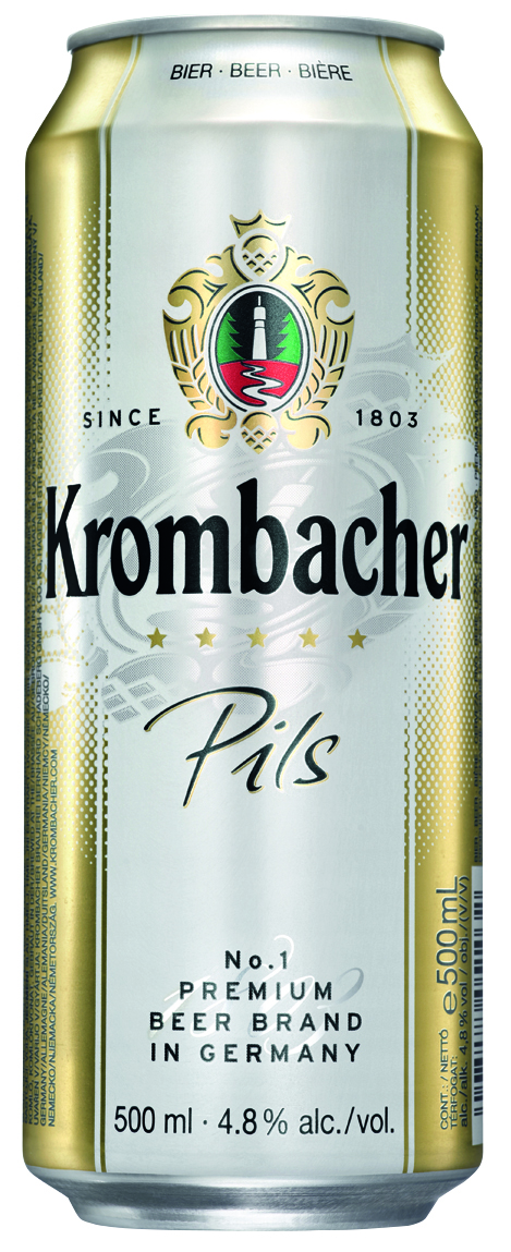 Пиво Кромбахер Пильс светлое фильт.паст. ж/б 0,5л