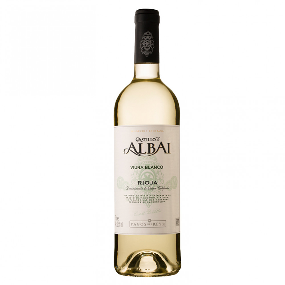 Вино Кастильо де Альбаи Риоха ДОК сухое белое 12,5% 0,75л