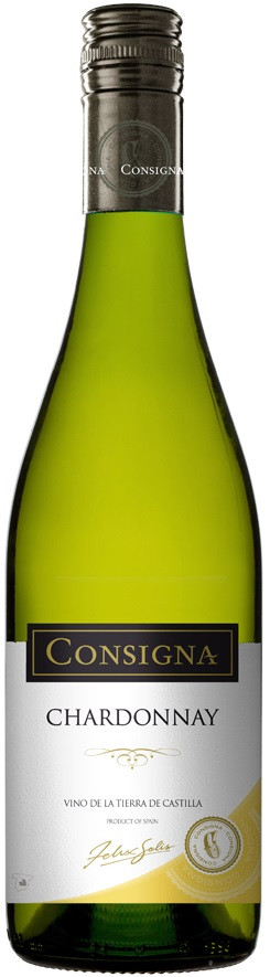 Вино Консиния Шардоне Тьерра Кастилья сухое белое 12,5% 0,75л